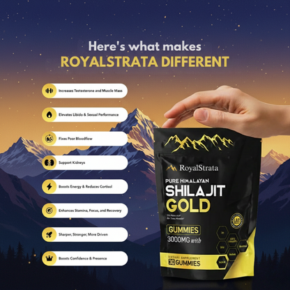 ROYALSTRATA™ Pure Shilajit Gummies – Now 6-in-1 Support