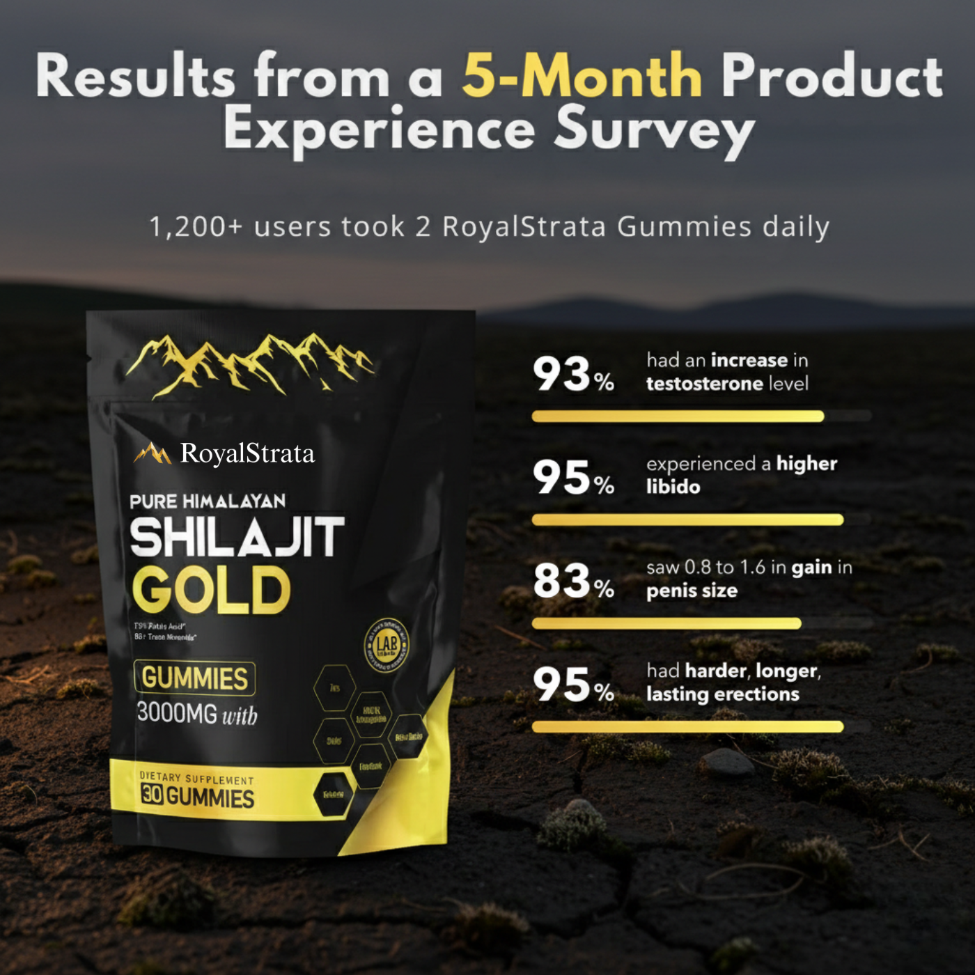 ROYALSTRATA™ Pure Shilajit Gummies – Now 6-in-1 Support