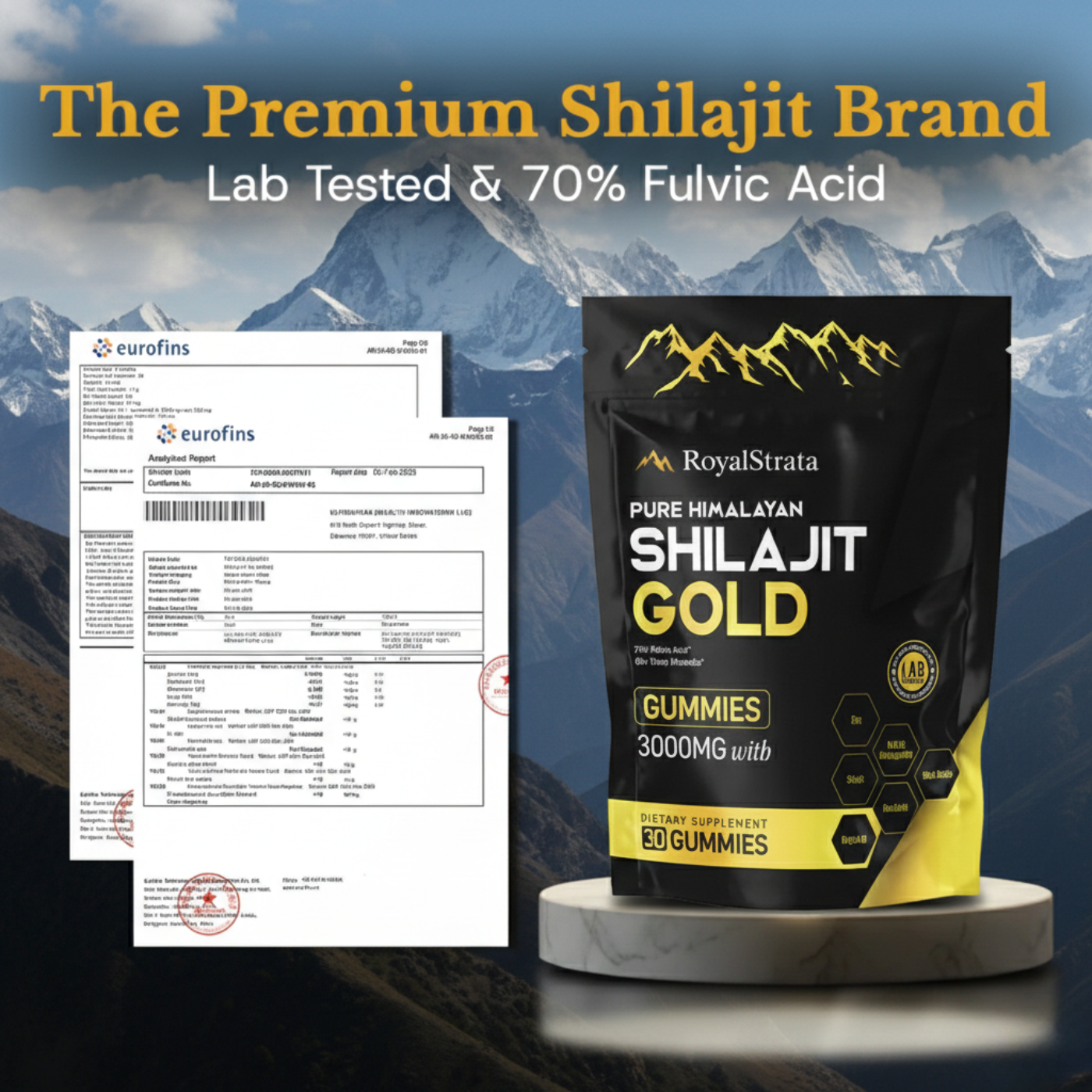 ROYALSTRATA™ Pure Shilajit Gummies – Now 6-in-1 Support